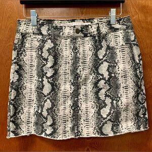 Tinseltown snakeskin print miniskirt